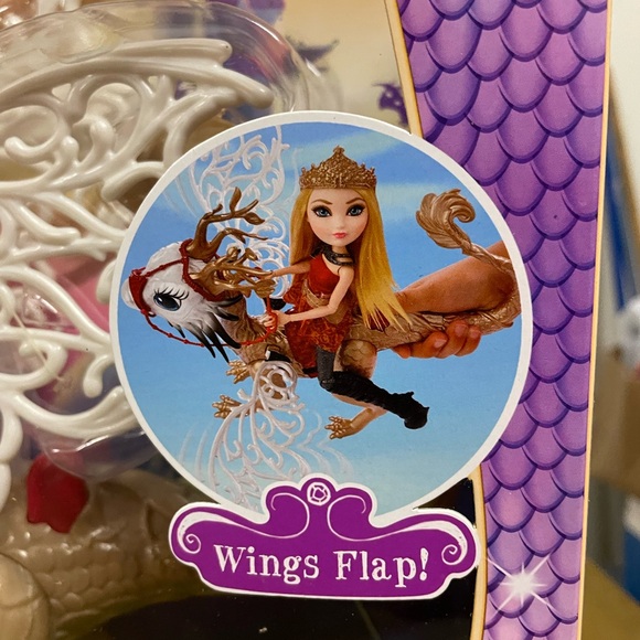Ever After High Apple White Dragonrider Dragon Games Braebyrn Dragon NWT NRFB - Picture 5 of 15